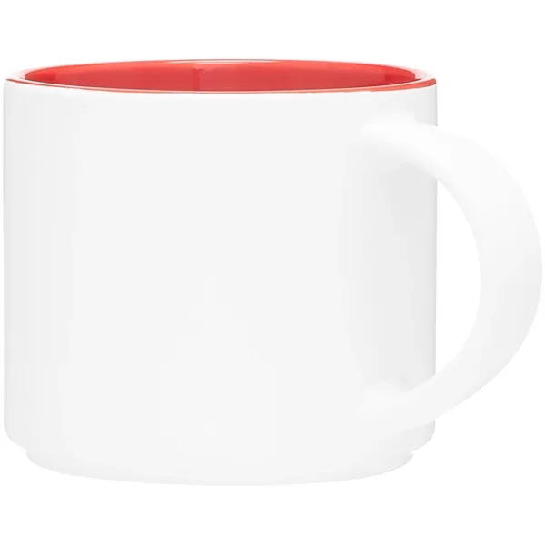 16 oz ceramic mug with handle, matte exterior and glossy interior.... from ASI 51197 ETS Express, LLC