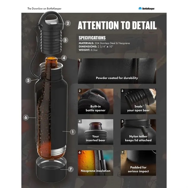 12oz insulated bottle with a bottle opener... from ASI 66887 PCNA / Leeds