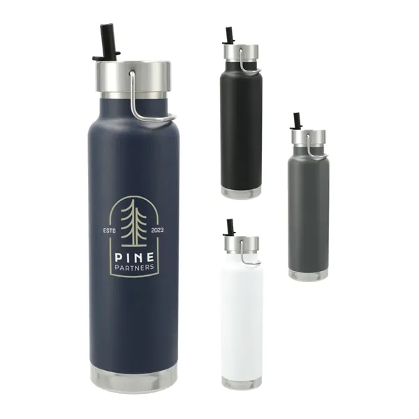 25 oz. vacuum insulated, stainless steel bottle with screw-on, spill resistant... from ASI 66887 PCNA / Leeds