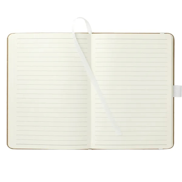 5" x 7" notebook with 8- sheets, FSC-certified paper cover, ribbon... from ASI 66887 PCNA / Bullet