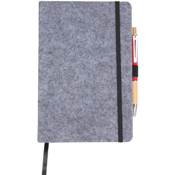 The Goods 8" x 5.5" Recycled Felt Bound Notebook... from ASI 66887 PCNA / Bullet