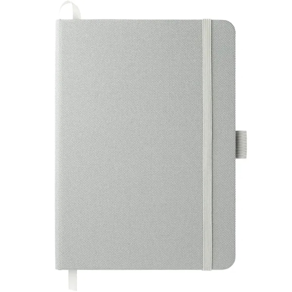 5" x 7" RPET bound notebook with elastic pen loop, ribbon... from ASI 66887 PCNA / Bullet