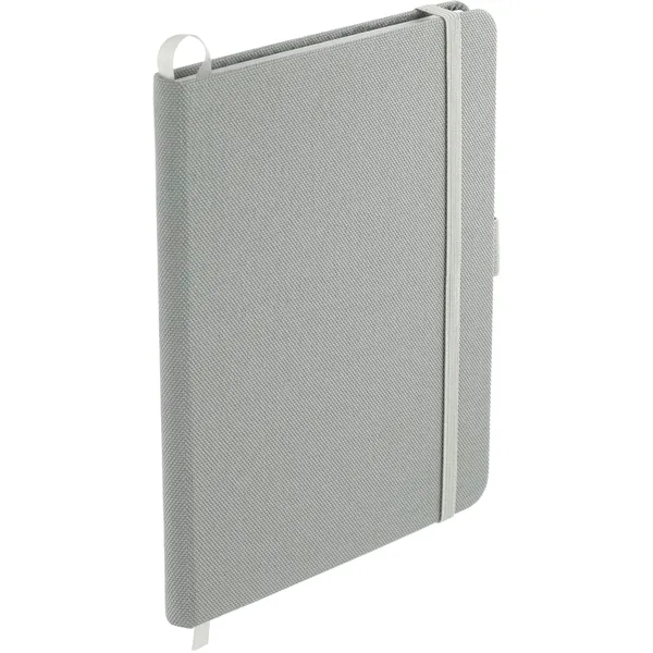 5" x 7" RPET bound notebook with elastic pen loop, ribbon... from ASI 66887 PCNA / Bullet