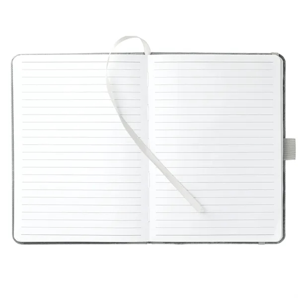 5" x 7" RPET bound notebook with elastic pen loop, ribbon... from ASI 66887 PCNA / Bullet