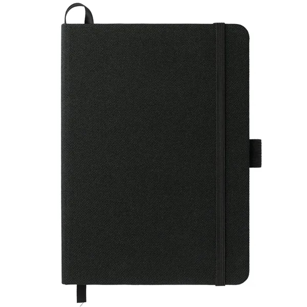 5" x 7" RPET bound notebook with elastic pen loop, ribbon... from ASI 66887 PCNA / Bullet