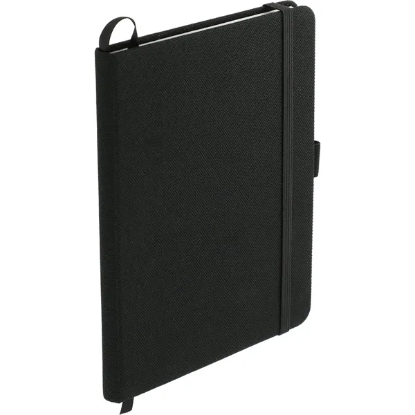 5" x 7" RPET bound notebook with elastic pen loop, ribbon... from ASI 66887 PCNA / Bullet