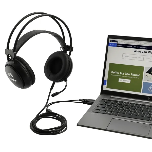 4.33" x 8.79" x 7.48" headphones with a microphone... from ASI 66887 PCNA / Leeds