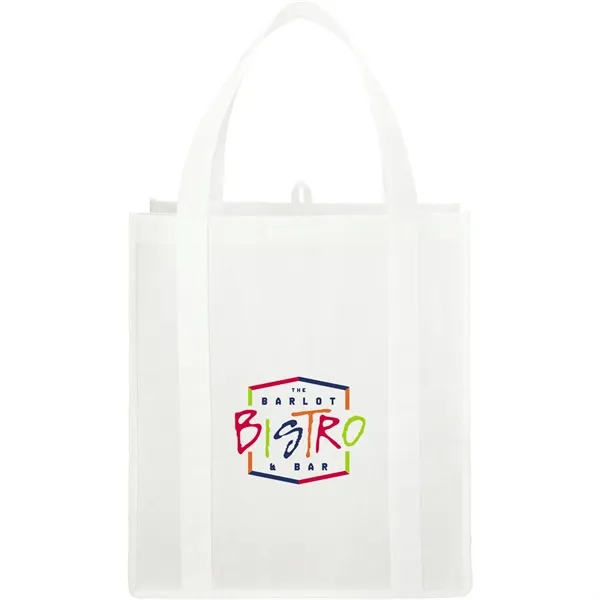 10" x 14.5" x 13" non-woven grocery tote bag with bottom... from ASI 66887 PCNA / Bullet