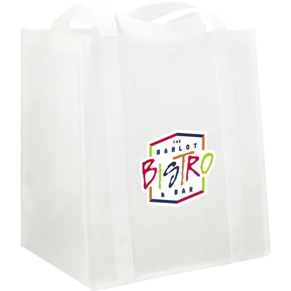 10" x 14.5" x 13" non-woven grocery tote bag with bottom... from ASI 66887 PCNA / Bullet