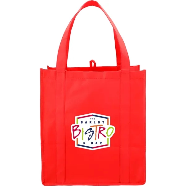 10" x 14.5" x 13" non-woven grocery tote bag with bottom... from ASI 66887 PCNA / Bullet