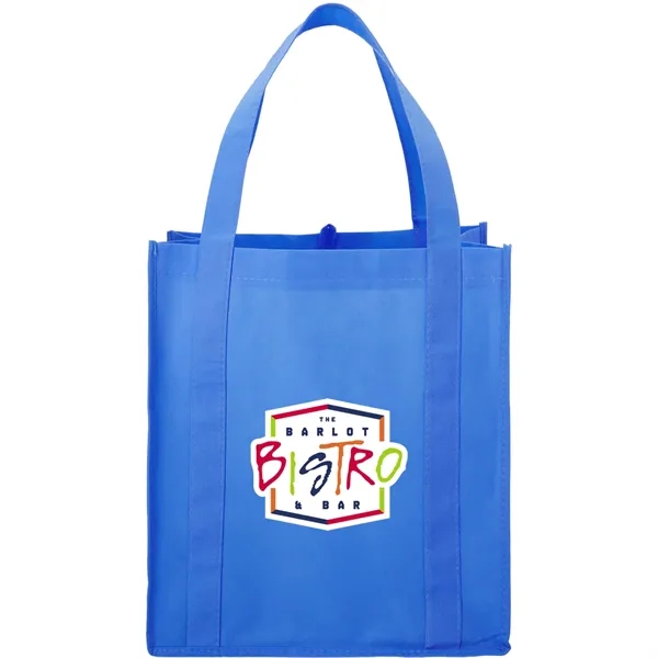 10" x 14.5" x 13" non-woven grocery tote bag with bottom... from ASI 66887 PCNA / Bullet