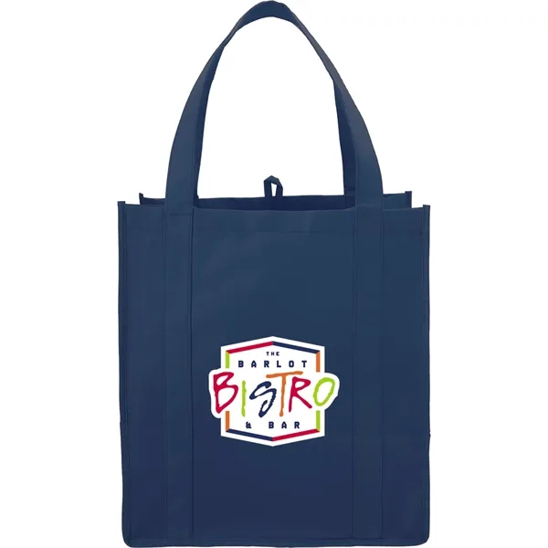 10" x 14.5" x 13" non-woven grocery tote bag with bottom... from ASI 66887 PCNA / Bullet