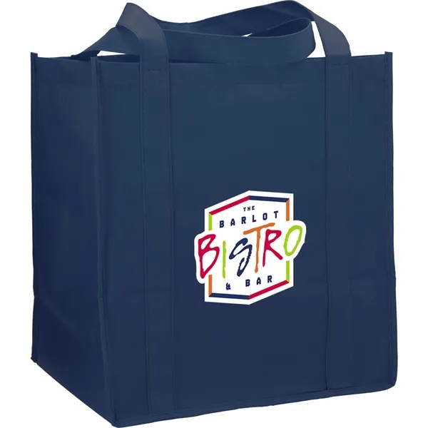 10" x 14.5" x 13" non-woven grocery tote bag with bottom... from ASI 66887 PCNA / Bullet