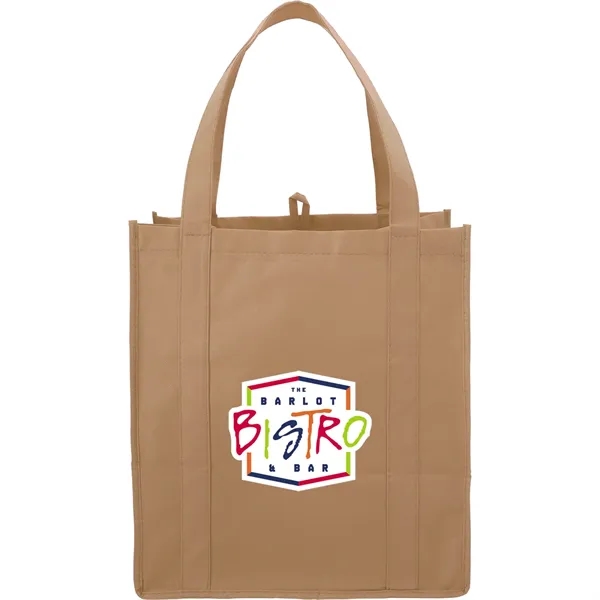10" x 14.5" x 13" non-woven grocery tote bag with bottom... from ASI 66887 PCNA / Bullet