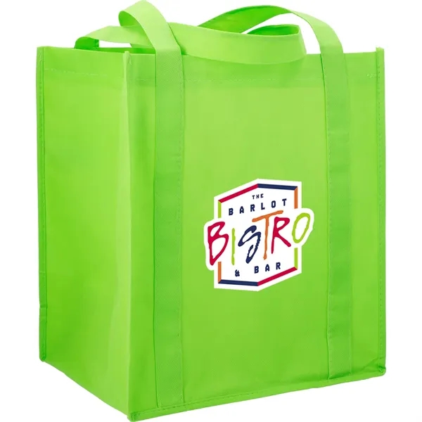 10" x 14.5" x 13" non-woven grocery tote bag with bottom... from ASI 66887 PCNA / Bullet