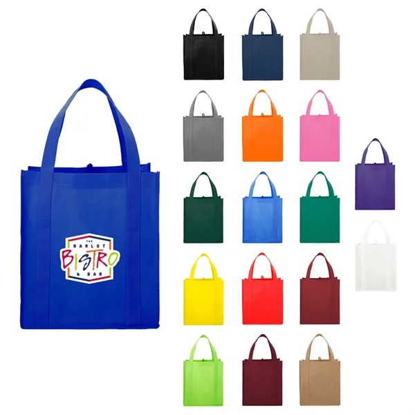 10" x 14.5" x 13" non-woven grocery tote bag with bottom... from ASI 66887 PCNA / Bullet