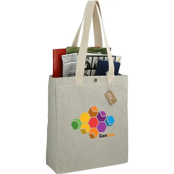 4.5" x 15" x 14" recycled cotton canvas tote bag with... from ASI 66887 PCNA / Leeds