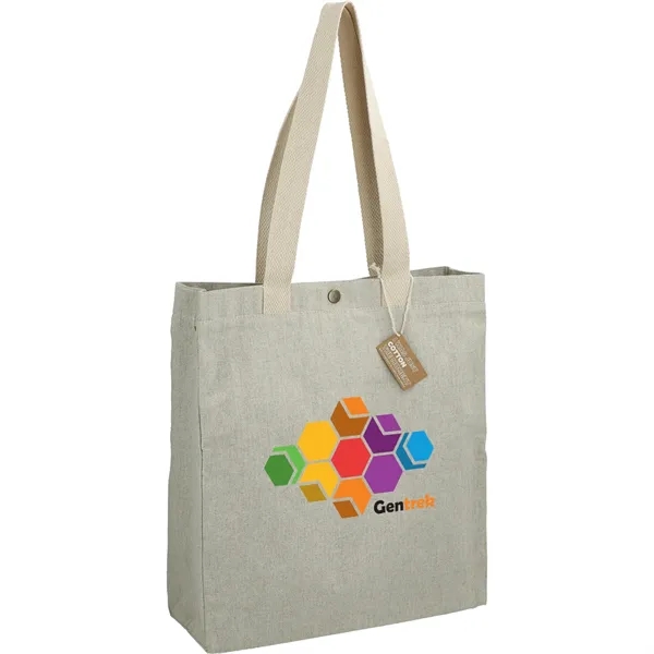 4.5" x 15" x 14" recycled cotton canvas tote bag with... from ASI 66887 PCNA / Leeds