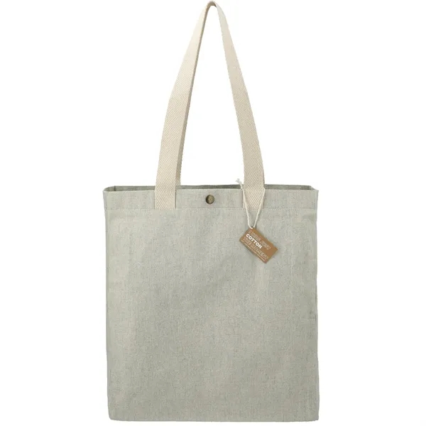 4.5" x 15" x 14" recycled cotton canvas tote bag with... from ASI 66887 PCNA / Leeds