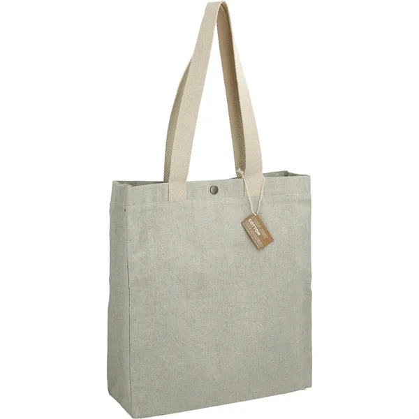 4.5" x 15" x 14" recycled cotton canvas tote bag with... from ASI 66887 PCNA / Leeds
