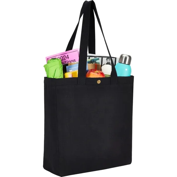 4.5" x 15" x 14" recycled cotton canvas tote bag with... from ASI 66887 PCNA / Leeds