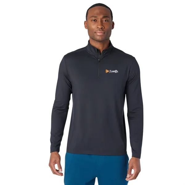Men's quarter=zip top with moisture wicking, quick dry, breathable and UPF... from ASI 66887 PCNA / Trimark