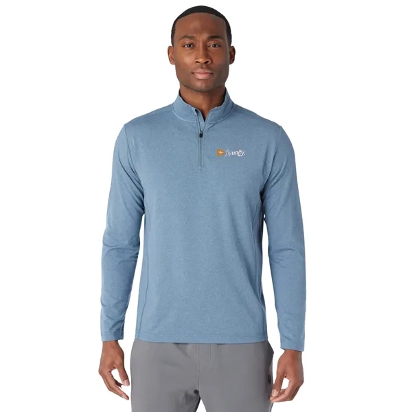 Men's quarter=zip top with moisture wicking, quick dry, breathable and UPF... from ASI 66887 PCNA / Trimark