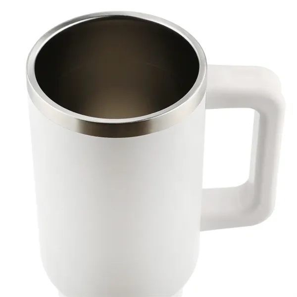 40 oz. vacuum insulated travel tumbler with lid, straw and handle.... from ASI 66887 PCNA / Leeds