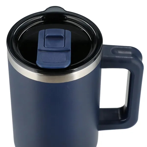 40 oz. vacuum insulated travel tumbler with lid, straw and handle.... from ASI 66887 PCNA / Leeds