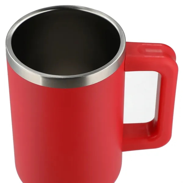 40 oz. vacuum insulated travel tumbler with lid, straw and handle.... from ASI 66887 PCNA / Leeds