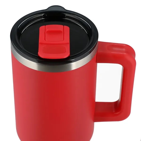 40 oz. vacuum insulated travel tumbler with lid, straw and handle.... from ASI 66887 PCNA / Leeds