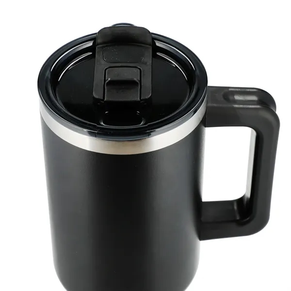 40 oz. vacuum insulated travel tumbler with lid, straw and handle.... from ASI 66887 PCNA / Leeds