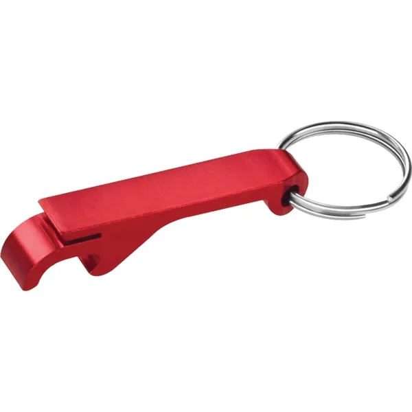 Aluminum bottle/can opener with metal split key ring.... from ASI 66887 PCNA / Bullet