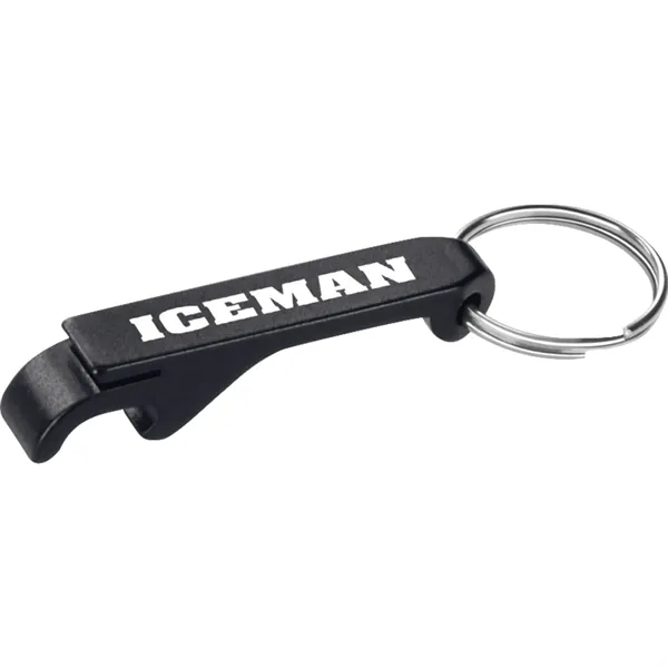 Aluminum bottle/can opener with metal split key ring.... from ASI 66887 PCNA / Bullet