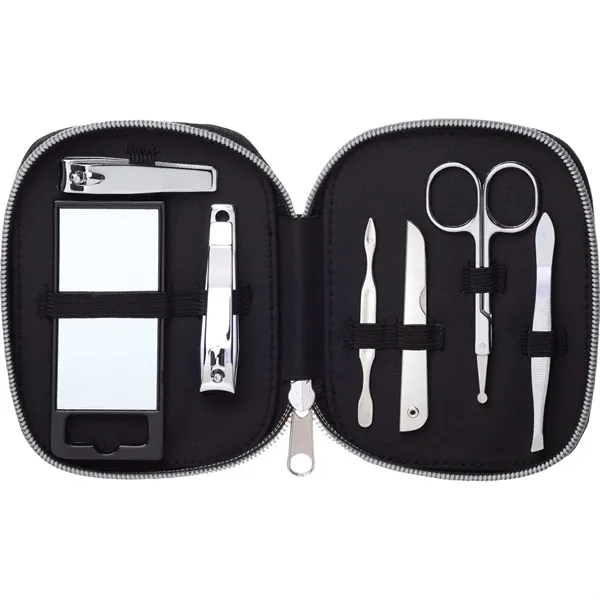 7pc. personal care kit with mirror, fingernail clipper, toenail clipper, cuticle... from ASI 66887 PCNA / Bullet