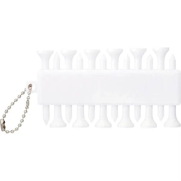 Plastic beaded chain with 12 golf ball tees and 3 ball... from ASI 66887 PCNA / Bullet