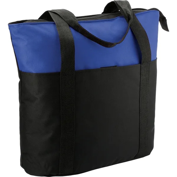 6.5" x 15" x 18.5" poly canvas tote bag with zippered... from ASI 66887 PCNA / Bullet