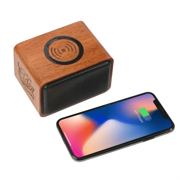 Wooden Bluetooth speaker with wireless charging pad.... from ASI 66887 PCNA / Leeds
