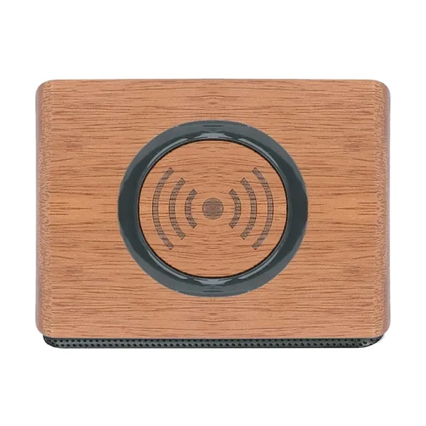 Wooden Bluetooth speaker with wireless charging pad.... from ASI 66887 PCNA / Leeds