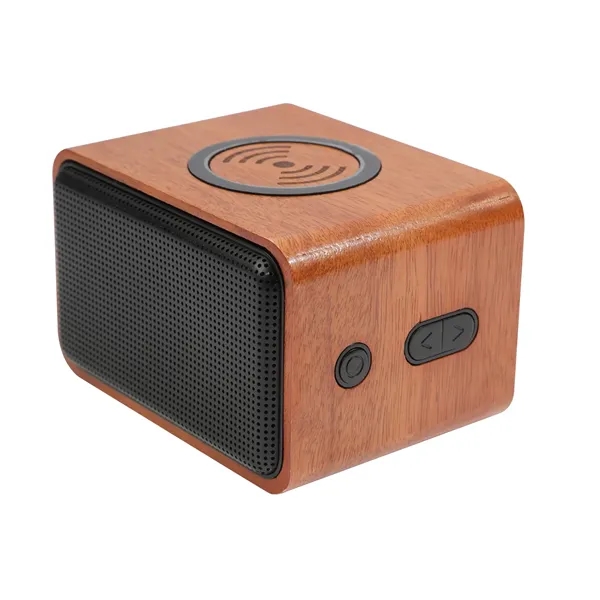 Wooden Bluetooth speaker with wireless charging pad.... from ASI 66887 PCNA / Leeds