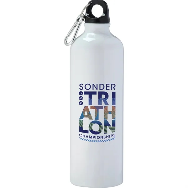 26 oz. single-wall aluminum sports bottle with twist-on lid and carabiner.... from ASI 66887 PCNA / Bullet