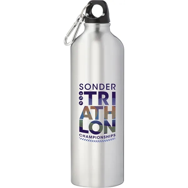 26 oz. single-wall aluminum sports bottle with twist-on lid and carabiner.... from ASI 66887 PCNA / Bullet