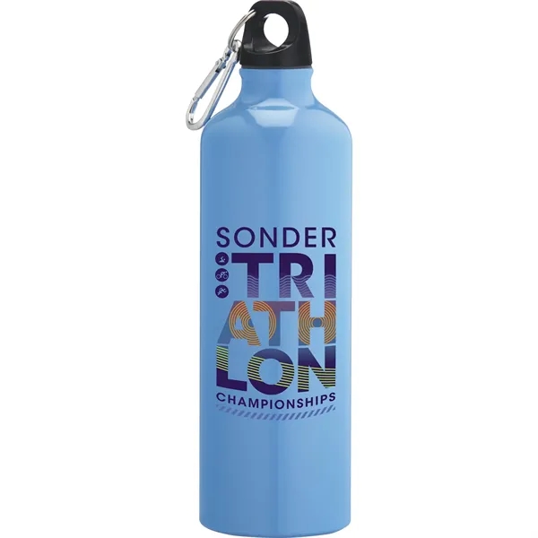 26 oz. single-wall aluminum sports bottle with twist-on lid and carabiner.... from ASI 66887 PCNA / Bullet