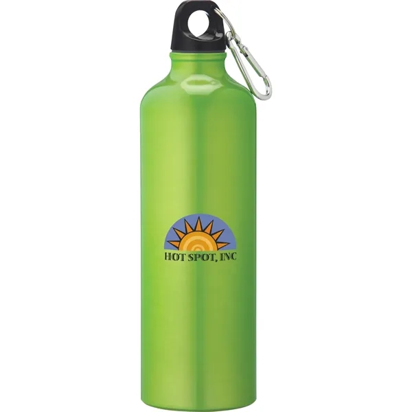26 oz. single-wall aluminum sports bottle with twist-on lid and carabiner.... from ASI 66887 PCNA / Bullet