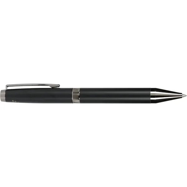 Gel ink ballpoint with recycled brass barrel and gunmetal chromed metal... from ASI 66887 PCNA / Leeds