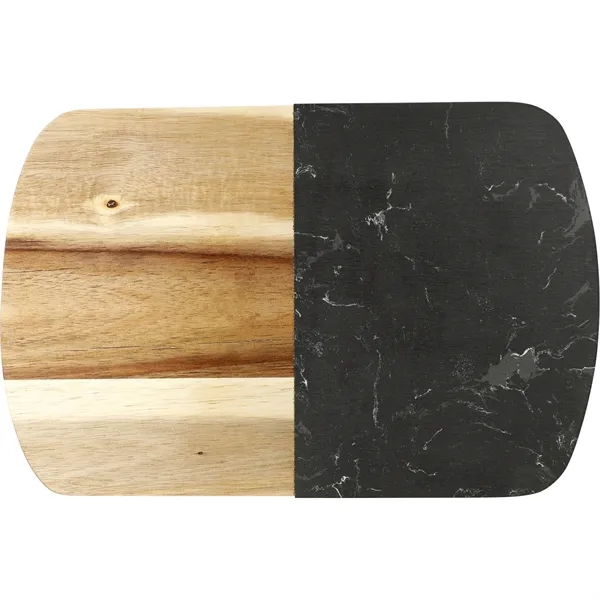 Black marble cheese cutting board with knives.... from ASI 66887 PCNA / Leeds