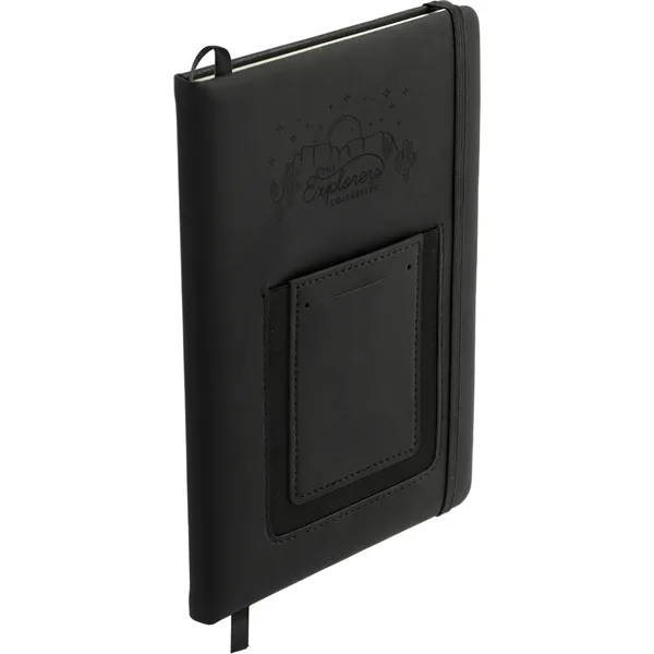 5.5" x 8.5" journal with PU hard cover, phone pocket, business... from ASI 66887 PCNA / Leeds