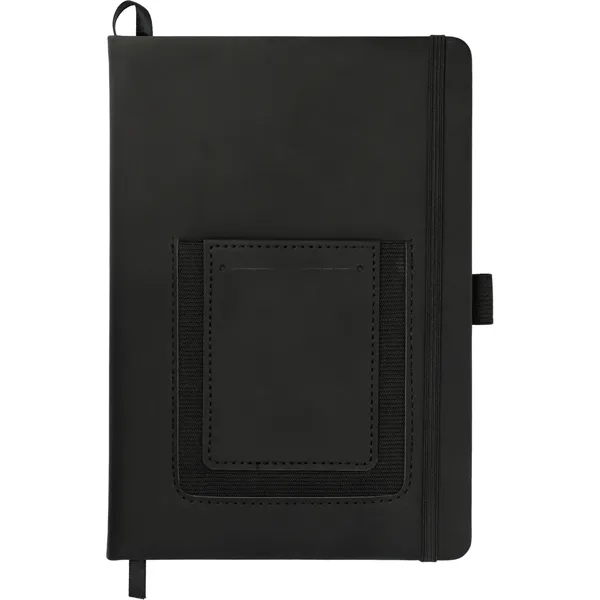 5.5" x 8.5" journal with PU hard cover, phone pocket, business... from ASI 66887 PCNA / Leeds