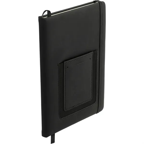 5.5" x 8.5" journal with PU hard cover, phone pocket, business... from ASI 66887 PCNA / Leeds