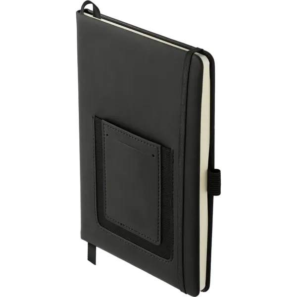 5.5" x 8.5" journal with PU hard cover, phone pocket, business... from ASI 66887 PCNA / Leeds